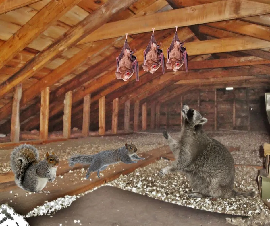 how to tell if wildlife are in your attic